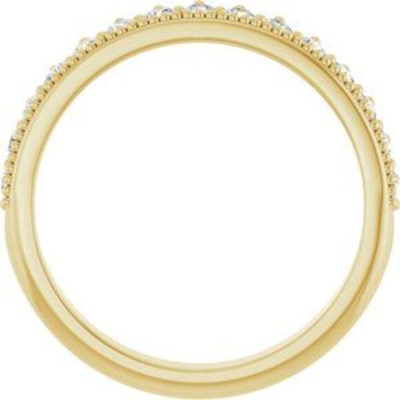 14K Yellow Gold 0.5 CTW Natural Diamond Anniversary Band